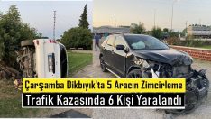 5 Aracın zincirleme trafik kazasında 1’i çocuk 6 kişi yaralandı