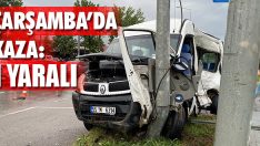 Çarşamba’da Kaza: 1 Yaralı