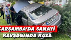 Çarşamba’da Sanayi Kavşağında Kaza