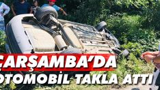 Çarşamba’da Otomobil Takla Attı