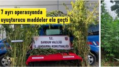 Çarşamba’da 7 Ayrı Operasyonda Uyuşturucu Maddeler Ele Geçti