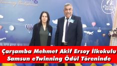 Çarşamba Mehmet Akif Ersoy İlkokulu Samsun eTwinning Ödül Töreninde