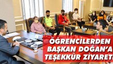 Öğrencilerden Başkan Doğan’a Teşekkür Ziyareti