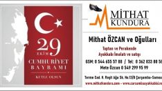 29 Ekim Cumhuriyet Bayramı Kutlama Mesajı / Mithat Özcan