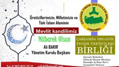 Çarşamba Organik Fındık Üreticileri Birliği  – Mevlit Kandili Kutlama
