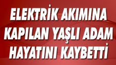 Elektrik Akımına Kapılan Yaşlı Adam Hayatını Kaybetti