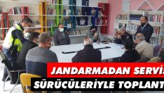 Jandarmadan Servis Sürücüleriyle Toplantı