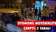 Otomobil Motosiklete Çarptı: 2 Yaralı