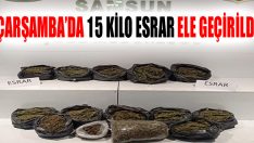 Çarşamba’da 15 Kilo Esrar Ele Geçirildi