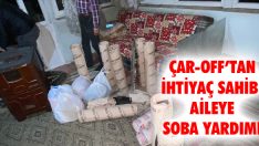 Çar-Off’tan İhtiyaç Sahibi Aileye Soba Yardımı