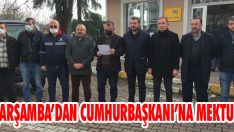 Çarşamba’dan Cumhurbaşkanı’na Mektup