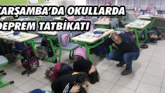 Çarşamba’da Okullarda Deprem Tatbikatı