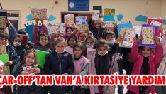 Çar-Off’tan Van’a Kırtasiye Yardımı