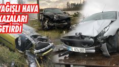 Yağışlı Hava Kazaları Getirdi