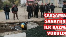 Çarşamba Sanayiine İlk Kazma Vuruldu