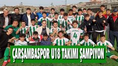 Çarşambaspor U18 Takımı Şampiyon