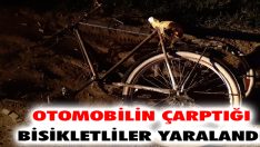 Otomobilin Çarptığı Bisikletliler Yaralandı