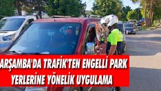 Çarşamba’da Trafik’ten Engelli Park Yerlerine Yönelik Uygulama