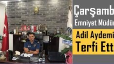 Çarşamba Emniyet Müdürü Adil Aydemir terfi etti