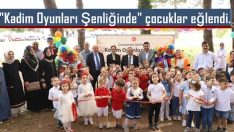 Çarşamba’da, “Kadim Oyunları Şenliğinde” çocuklar eğlendi.