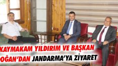 Kaymakam Yıldırım ve Başkan Doğan’dan Jandarma’ya Ziyaret