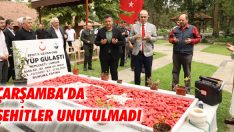 Çarşamba’da Şehitler Unutulmadı