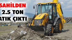 Sahilden 2.5 Ton Atık Çıktı