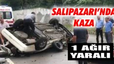 Salıpazarı’nda Kaza: 1 Ağır Yaralı