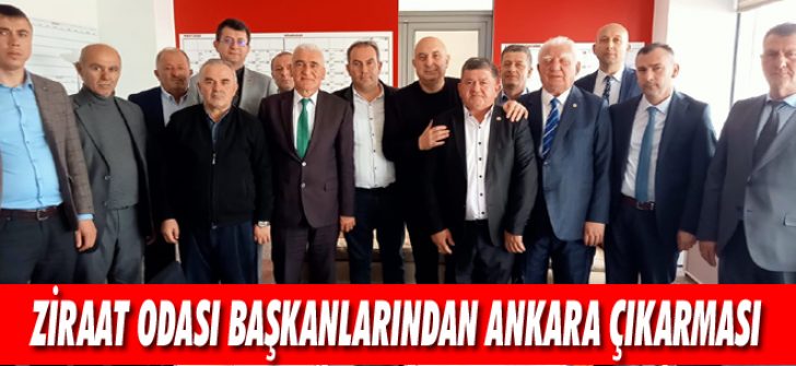 Ziraat Odası Başkanlarından Ankara Çıkarması