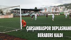 Çarşambaspor Deplasmanda Berabere Kaldı