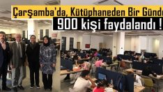 Çarşamba’da,  Kütüphaneden Bir Günde 900 kişi faydalandı !