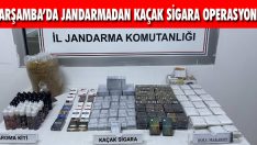 Çarşamba’da Jandarmadan Kaçak Sigara Operasyonu