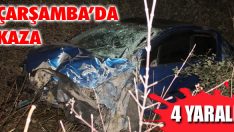 Çarşamba’da Kaza: 4 Yaralı