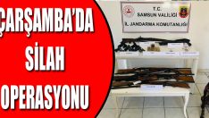 Çarşamba’da Silah Operasyonu