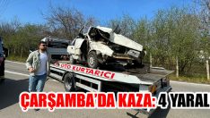 Çarşamba’da Kaza: 4 Yaralı