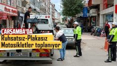 Ruhsatsız-Plakasız Motosikletler Toplanıyor