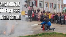 Çarşamba’da Öğrencilere Yangın Eğitimi