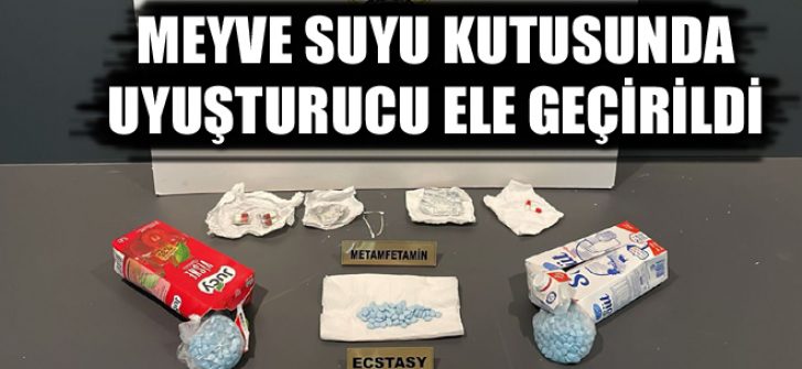 Meyve Suyu Kutusunda Uyuşturucu Ele Geçirildi