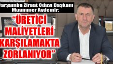 “Üretici Maliyetleri Karşılamakta Zorlanıyor”