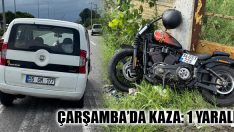 Çarşamba’da Kaza: 1 Yaralı
