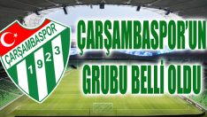 Çarşambaspor’un Grubu Belli Oldu