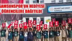 Samsunspor’un Hediyesi Öğrencilere Dağıtıldı
