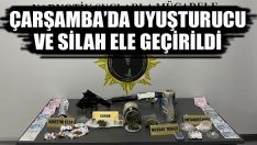 Çarşamba’da Uyuşturucu ve Silah Ele Geçirildi