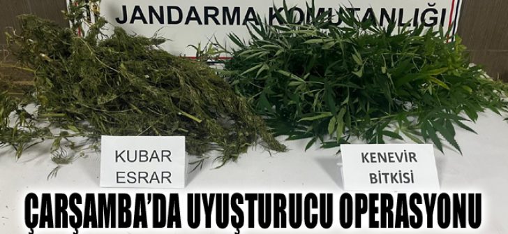 Çarşamba’da Uyuşturucu Operasyonu