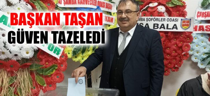 Başkan Taşan Güven Tazeledi