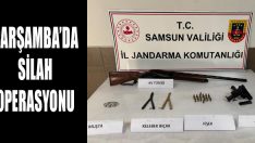 Çarşamba’da Silah Operasyonu