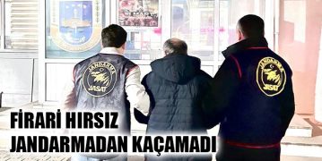 Firari Hırsız Jandarmadan Kaçamadı