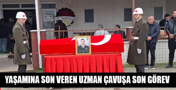 Yaşamına Son Veren Uzman Çavuşa Son Görev