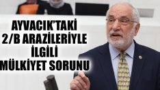 Ayvacık’taki 2/B Arazileriyle İlgili Mülkiyet Sorunu