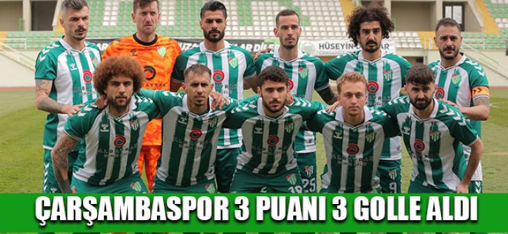 Çarşambaspor 3 Puanı 3 Golle Aldı